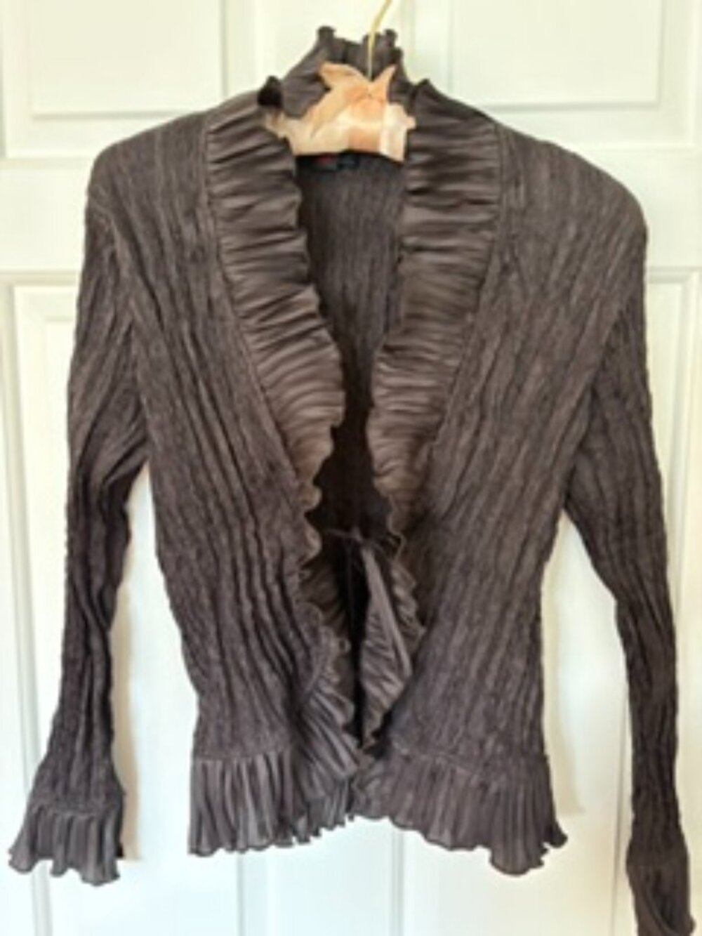 Simon Chang | Ruffle trim topper